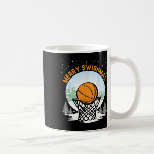 Merry Swishmas Fun Christmas Santa Bysketbyll Play Coffee Mug
