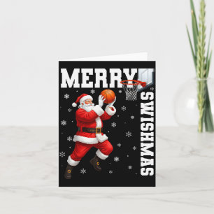 Merry Swishmas Srt Christmas Basketball Xmas Men B Card