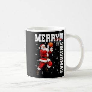 Merry Swishmas Srt Christmas Basketball Xmas Men B Coffee Mug