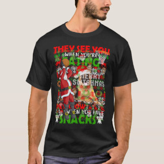Merry Swishmas Ugly Christmas Basketball Christmas T-Shirt
