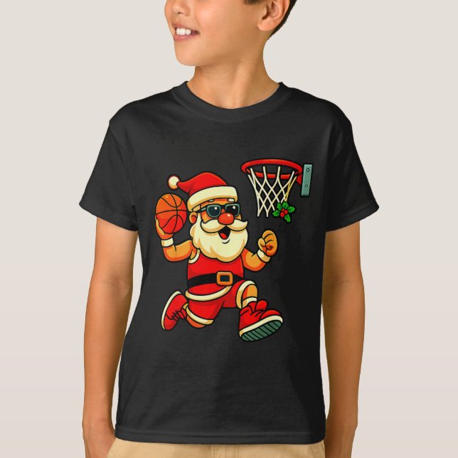 Merry Swishmas Ugly Christmas Sweater Basketball C (Front)