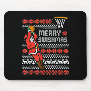 Merry Swishmas Ugly Christmas Sweater Bysketll Paj Mouse Pad