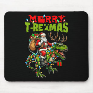Merry T-rexmas Christmas Xmas T Rex Dinosaur Lover Mouse Pad