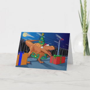 Merry T-Rexmas Greeting Card