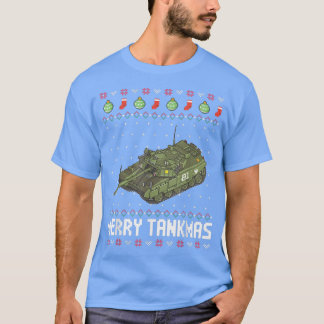 Merry Tankmas Army Military Battle Tank Funny Ugly