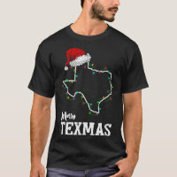 Merry Texmas Texas State Christmas Light Outline S