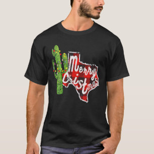 Merry Texmas Texas Yall Red Buffalo Plaid Family C T-Shirt