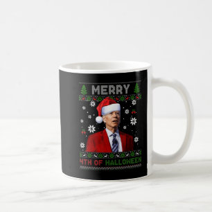 Merry th Of Halloween Fun Biden Ugly Christmas   Coffee Mug