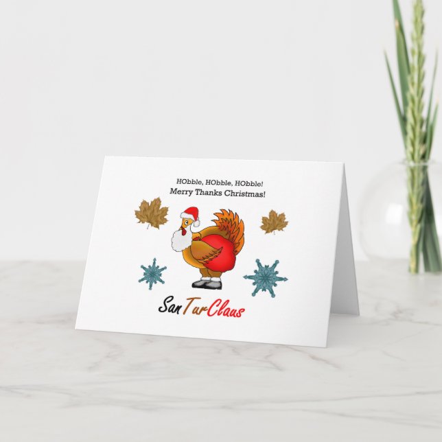 Merry Thanks Christmas with SanTurClaus Card (Front)