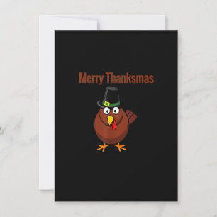 Merry Thanksmas Turkey Holiday Limited Edition Tha Invitation