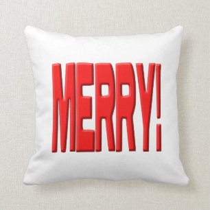 Merry! Throw Pillow