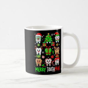 Merry Toothmas Teeth Collection Santa Reindeer Xma Coffee Mug