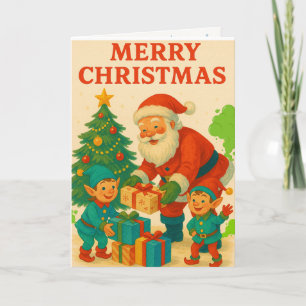 Merry Tootmas! Funny Farting Santa & Elves Holiday Card