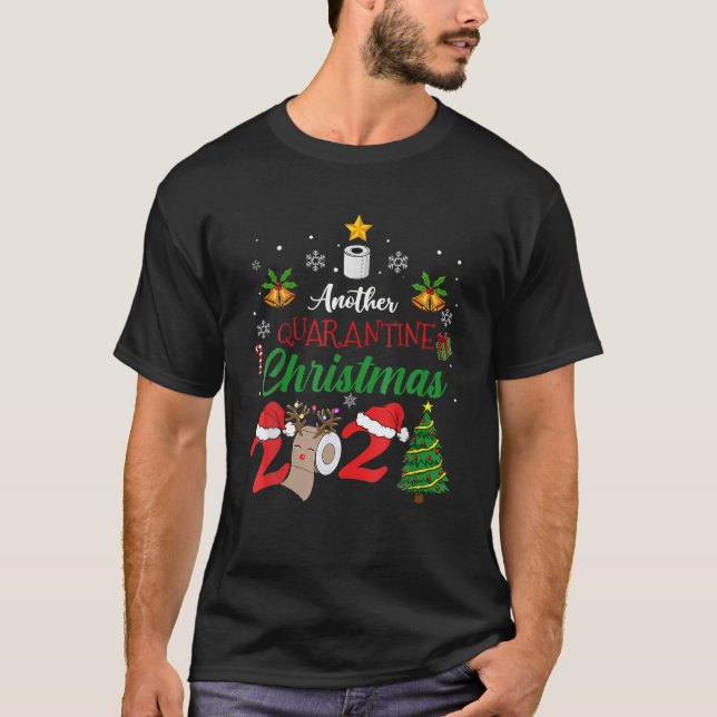 Merry Trexmas Funny Trex Christmas Pajama Costume T-Shirt (Front)