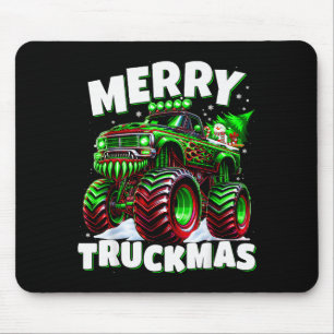 Merry Truckmas Truck Kids & Boys Christmas Mouse Pad