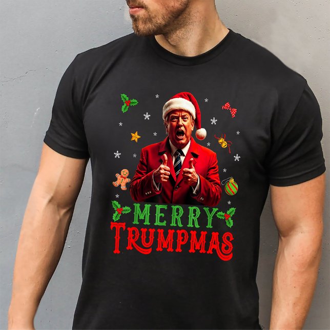 Merry Trumpmas Donald Trump Santa Hat Christmas  T-Shirt (Creator Uploaded)