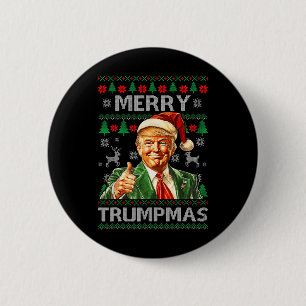 Merry Trumpmas - Santa Claus Donald Trump 2 Inch Round Button
