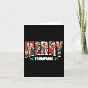Merry Trumpmas Santa Trump Christmas Pyjamas Funny Card