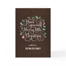 Merry Type Christmas Greeting Card