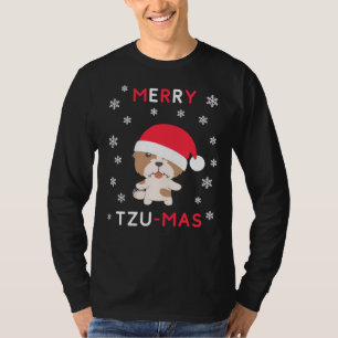Merry Tzu Mas      Christmas Shih Tzu Xmas Dog     T-Shirt