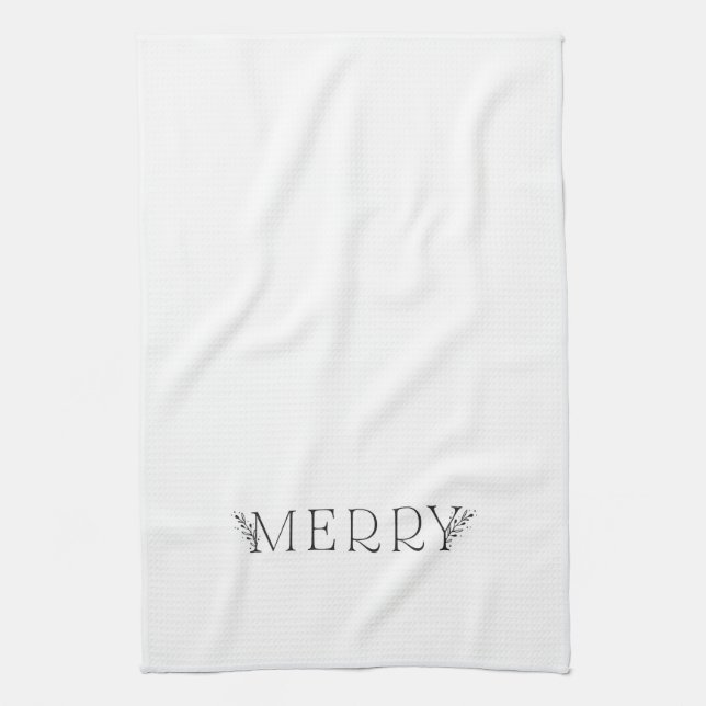 MERRY - Vacances modernes - Serviettes noires et b (Vertical)