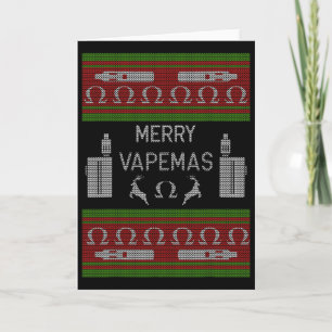 Merry Vapemas - Vaping Ugly Christmas Sweater  Card