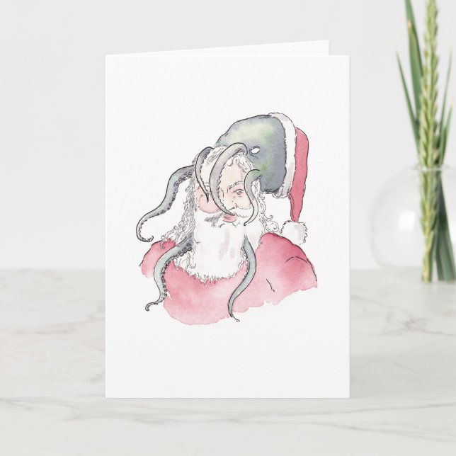 Merry Veeptopus Christmas Holiday Card (Front)