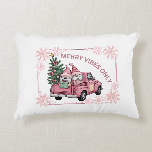Merry Vibes only Accent Pillow (Front)