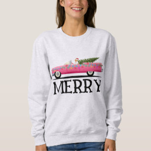 MERRY VINTAGE CADDY LADIES CHRISTMAS   SWEATSHIRT