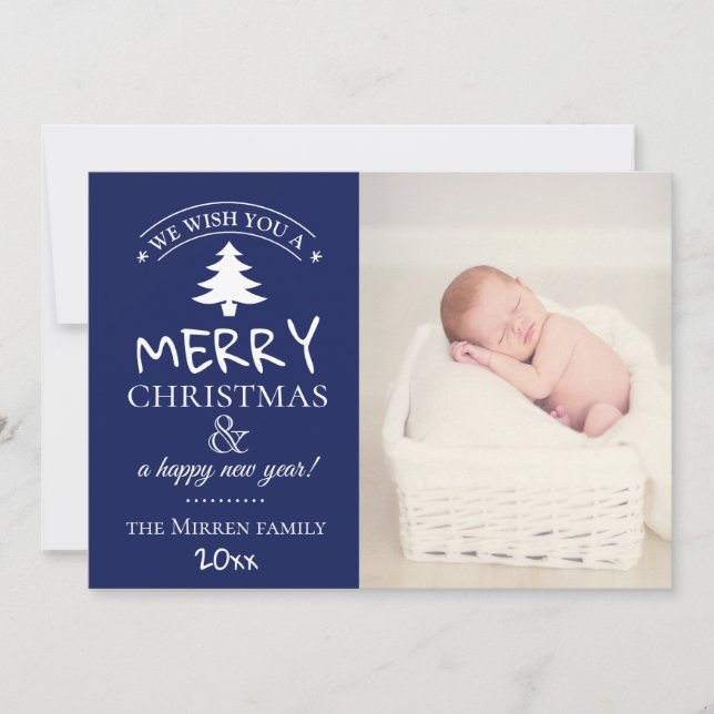 Merry Wings // Carte de vacances photo (Devant)