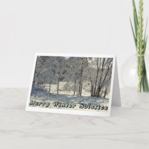 Merry Winter Solstice Holiday Card