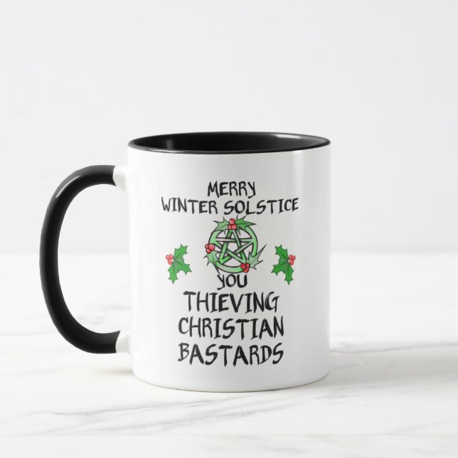 merry winter solstice mug (Left)