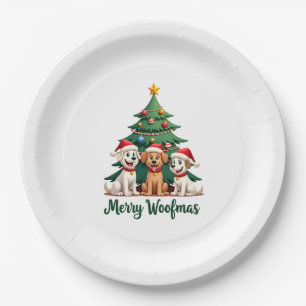 Merry Woofmas (2) Paper Plate