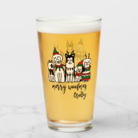 Merry Woofmas Cute Dogs Christmas Custom Name