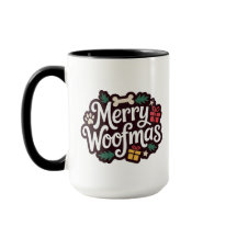 Merry Woofmas Dog Lover Christmas Mug
