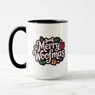 Merry Woofmas Dog Lover Christmas Mug