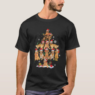 Merry Woofmas Dog Lovers Lights Ugly Christmas Tre T-Shirt