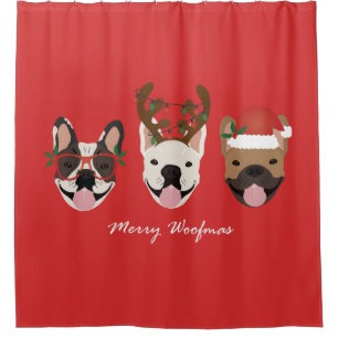 Merry Woofmas French Bulldogs Christmas Heads