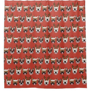 Merry Woofmas French Bulldogs Christmas Heads
