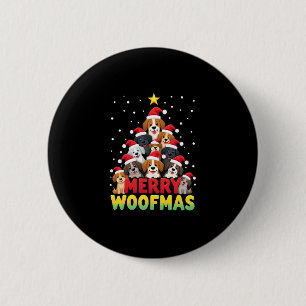 Merry Woofmas - Merry Christmas For Dog Lovers (1) 2 Inch Round Button