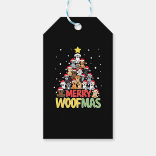 Merry Woofmas - Merry Christmas For Dog Lovers (3) Gift Tags