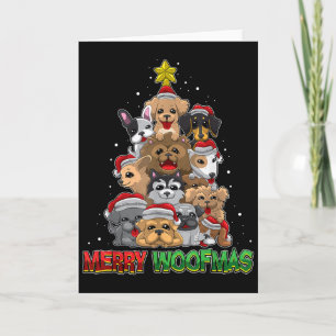 Merry Woofmas - Merry Christmas For Dog Lovers  Card