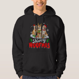 Merry Woofmas Shiba Inu Dog Christmas Dog Lover Xm Hoodie