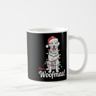 Merry Woofmas Silver Labrador Dog Light Decor Chri Coffee Mug