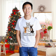 Merry Woofmas, T-shirt Chiens de Noël Humour