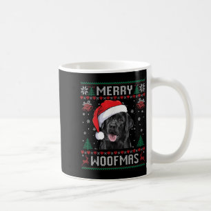 Merry Woofmas Ugly Sweater Black Lab Labrador Chri Coffee Mug