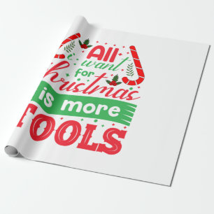 Merry Xmas All I Want For Christmas Wrapping Paper