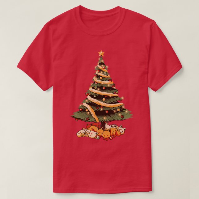 Merry Xmas Cat Tree Ugly Sweater by Tobe Fonseca (Design Front)