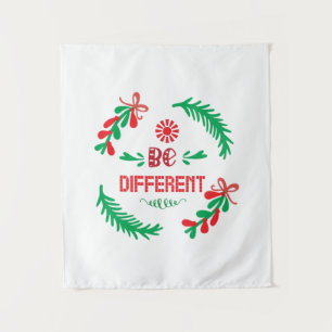 Merry Xmas Christmas Be Different Tapestry