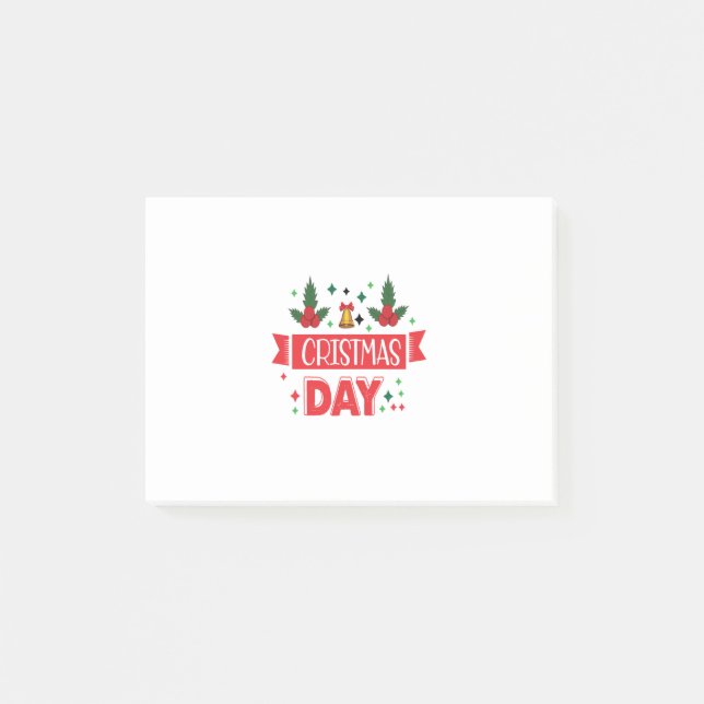 Merry Xmas Christmas Day Post-it Notes (Front)